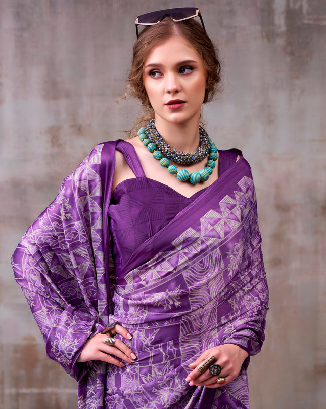 WMN 7206 Satin Silk Kashviya Saree Collection