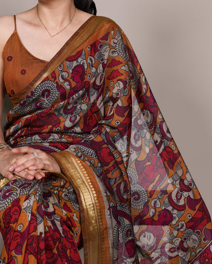 WMN 7300 Viscose Chanderi Viranshi Saree Collection