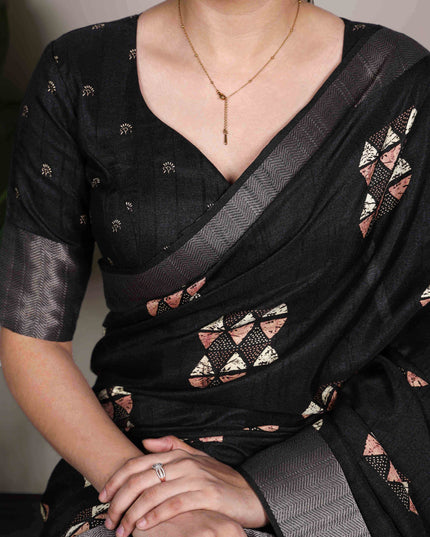 WMN 7212 Slub Silk Zari Border Saree Collection