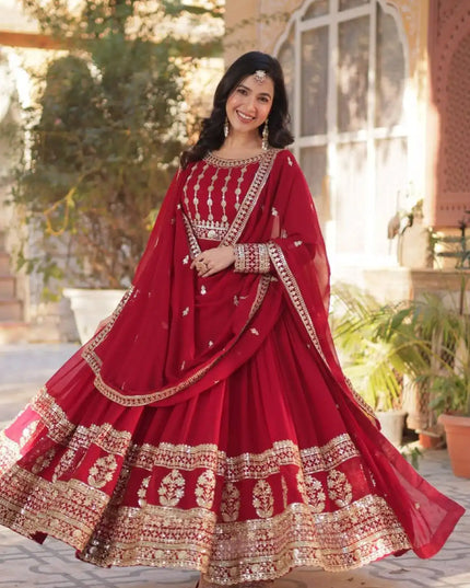 Mohini 9219 New Heavy Embroidery Gown With Dupatta Collection 2025
