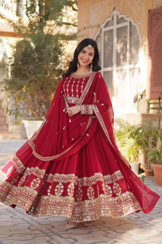 Mohini 9219 New Heavy Embroidery Gown With Dupatta Collection 2025