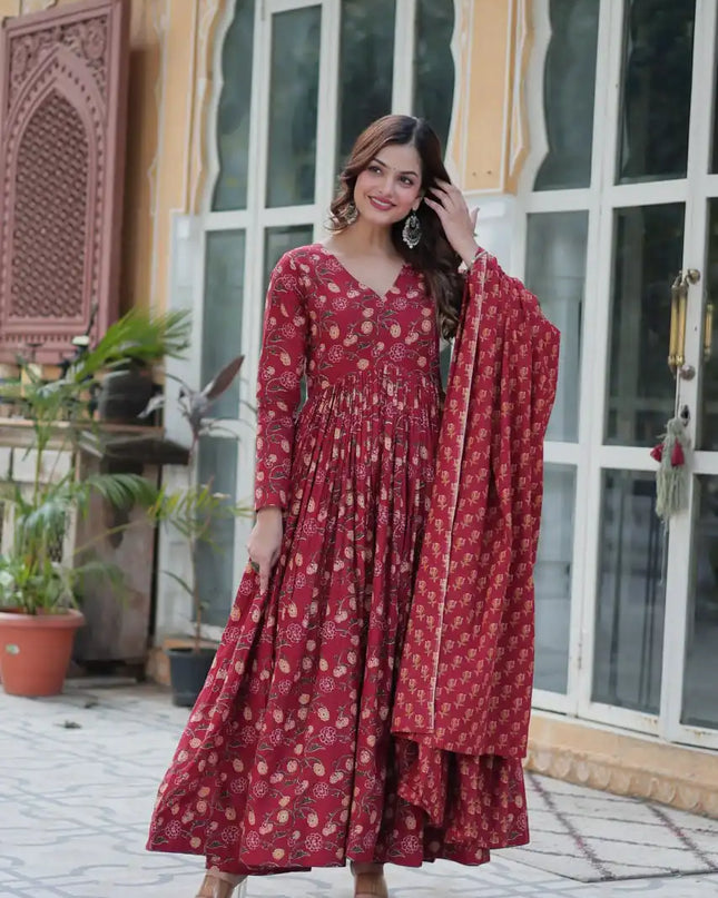 Mohini 9225 Printed Pure Cotton Kurti Pant With Dupatta Collection