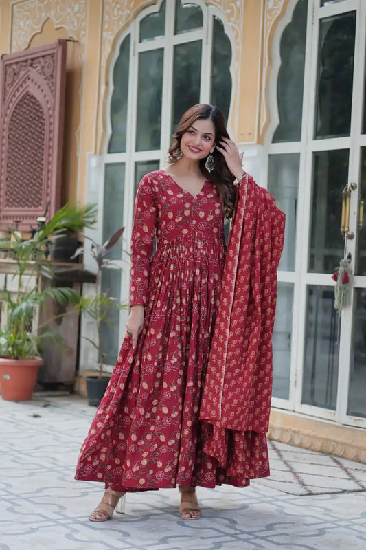 Mohini 9225 Printed Pure Cotton Kurti Pant With Dupatta Collection