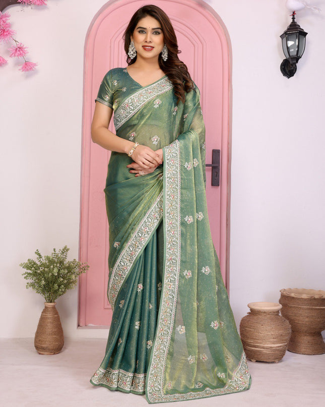 Kiara Hammers 2 Festival Soft Chiffon Silk Saree With Heavy Design