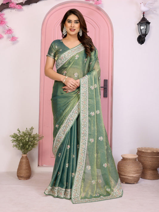 Kiara Hammers 2 Festival Soft Chiffon Silk Saree With Heavy Design