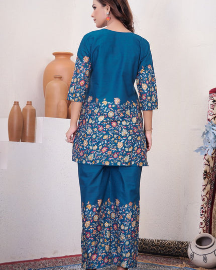 Lila 137 Cotton Kantha Work Co Ord Set Collection 2026