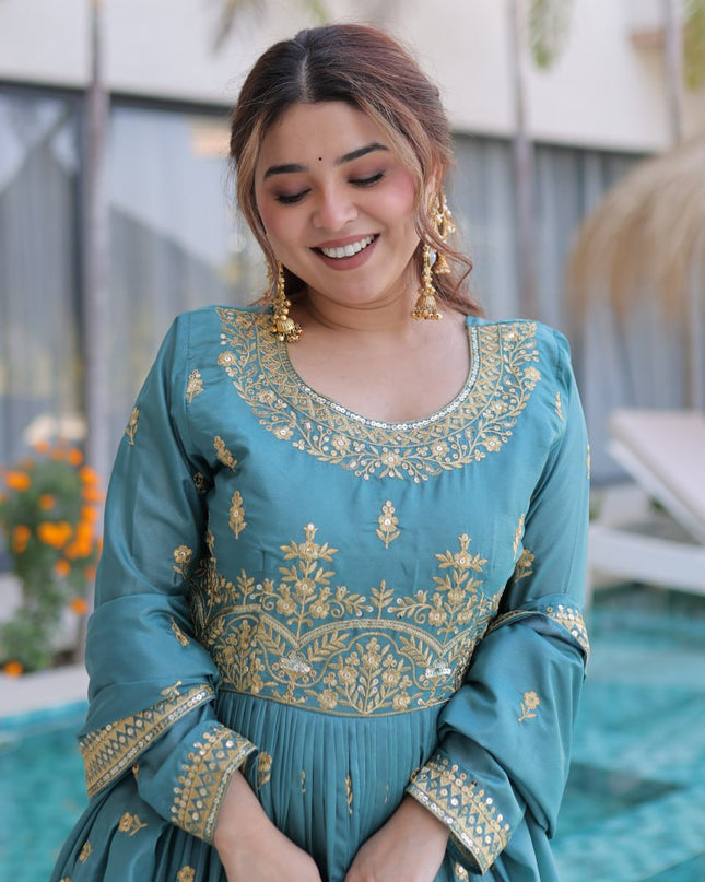 Moni 1233 Super Silk Sequins Embroidery Sharara Suit Collection