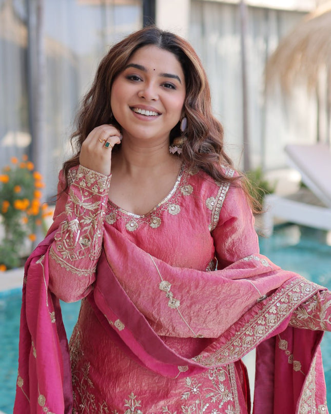 Mohini 9320 Fendi Crush Embroidery Eid Special Sharara Suit