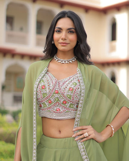 Mohini 7152 Faux Georgette Party Wear Lehenga For Women