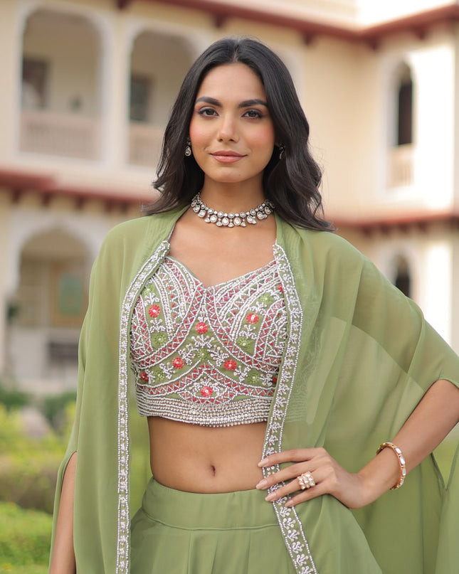 Mohini 7152 Faux Georgette Party Wear Lehenga For Women