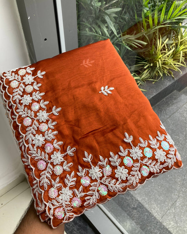 Kiara Chitra 2 Rangoli Silk Sequance Embroidery Saree Collection