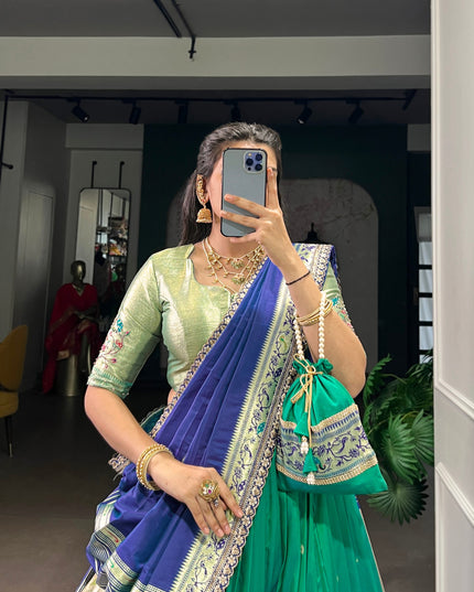 WMN 2030A Soft Silk Paithani Lehenga Choli Online Shopping