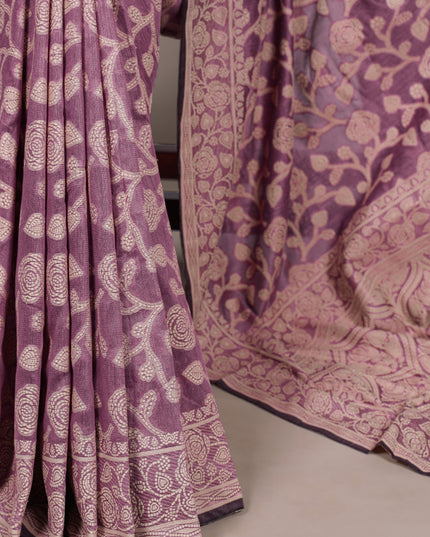 WMN 8004 Cotton Silk Flower Printed Saree Wholesale Market