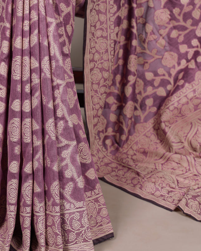 WMN 8004 Cotton Silk Flower Printed Saree Wholesale Market