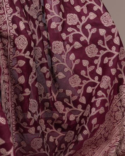 WMN 8004 Cotton Silk Flower Printed Saree 2026