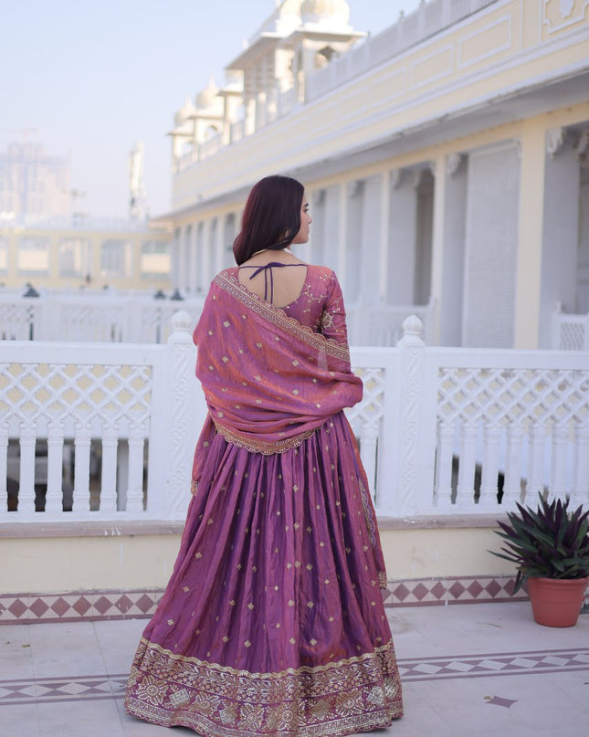 Moni 5066 Silk Sequins Zari Embroidery Lehenga Choli Collection