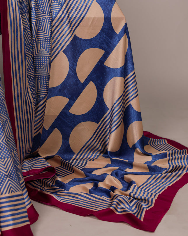 WMN 7207 Dull Satin Printed Saree For Women Collection
