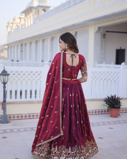 Moni 5067 Fendi Silk Designer Lehenga Choli For Wedding Function