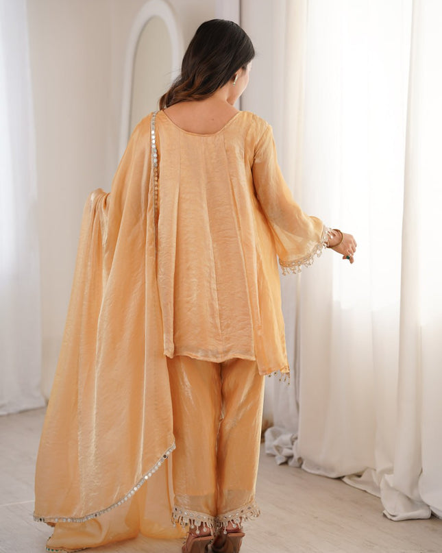 Mohini 9325 Fendy Mirror Embroidery Lace Work Readymade Dress