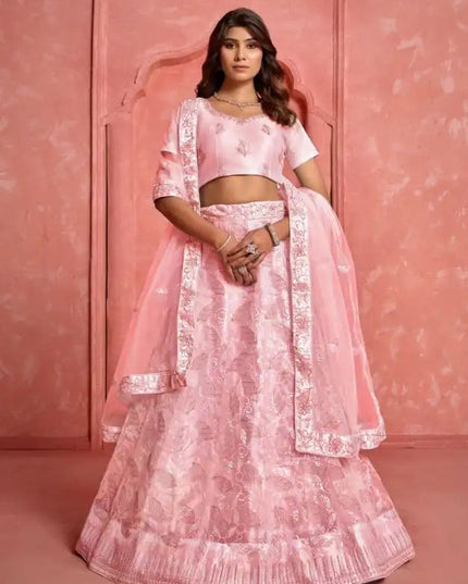 Threadthrill Eeva Vol 3 Sequence Pink Color Embroidered Lehenga Choli