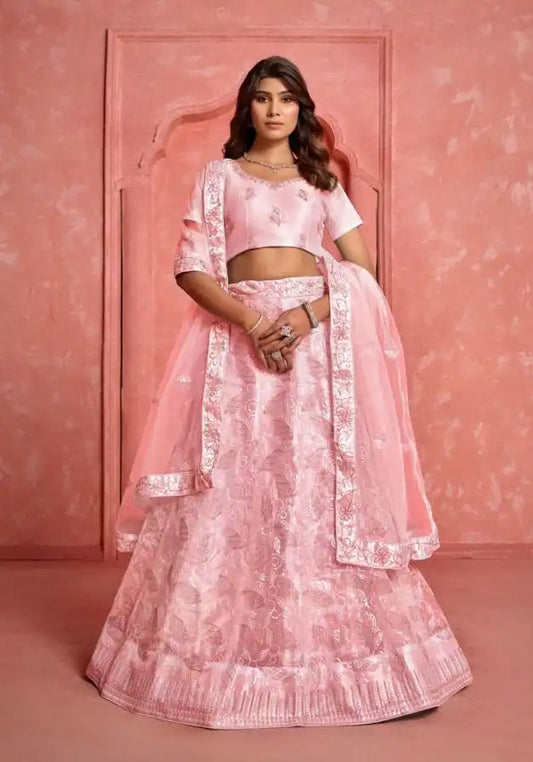 Threadthrill Eeva Vol 3 Sequence Pink Color Embroidered Lehenga Choli