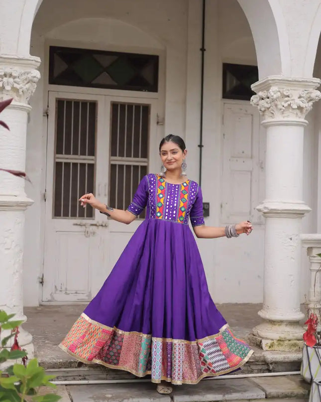 Mohini 9269 Ladies Roman Printed Gown Navratri Collection 2025