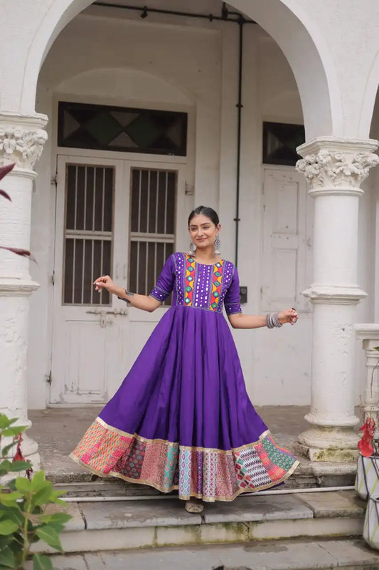 Mohini 9269 Ladies Roman Printed Gown Navratri Collection 2025