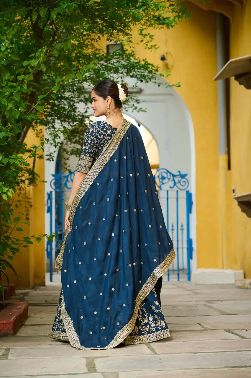 Mohini 7144 Vichitra Silk Wedding Lehenga Choli