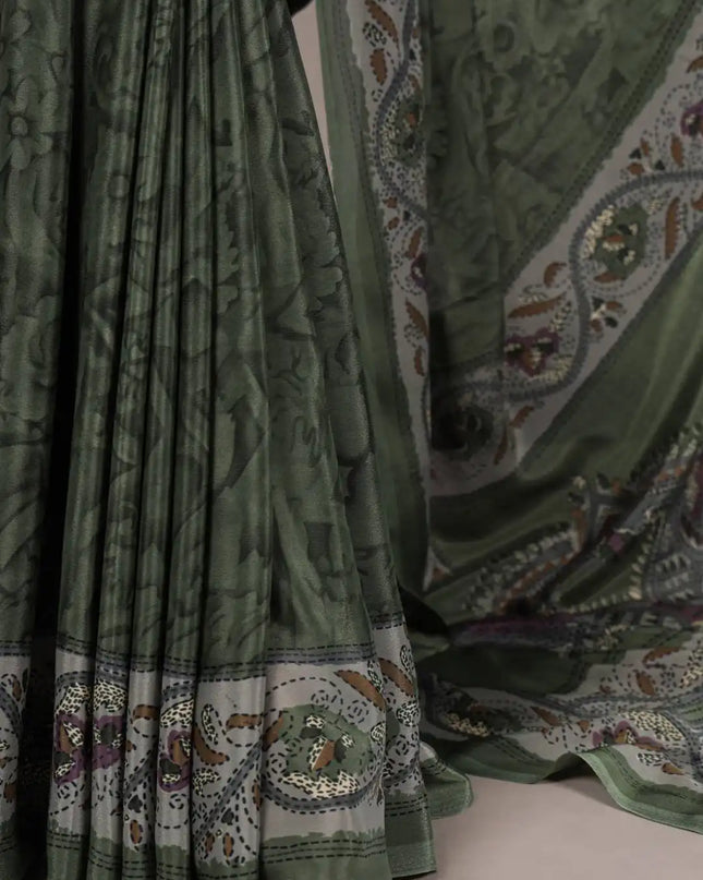 WMN 7056 Crepe Printed Saree Collection