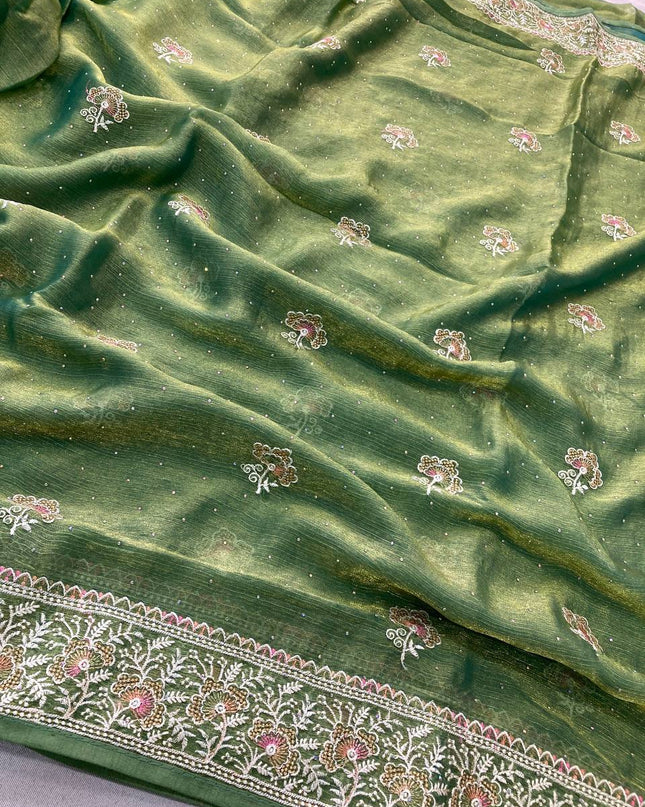 Kiara Hammers 2 Festival Soft Chiffon Silk Saree With Heavy Design