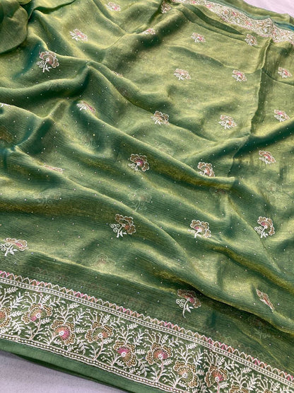 Kiara Hammers 2 Festival Soft Chiffon Silk Saree With Heavy Design