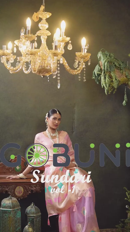 Gobuni Sundari Vol 1  Zhallar Work 1902  Party Wear Saree Collection