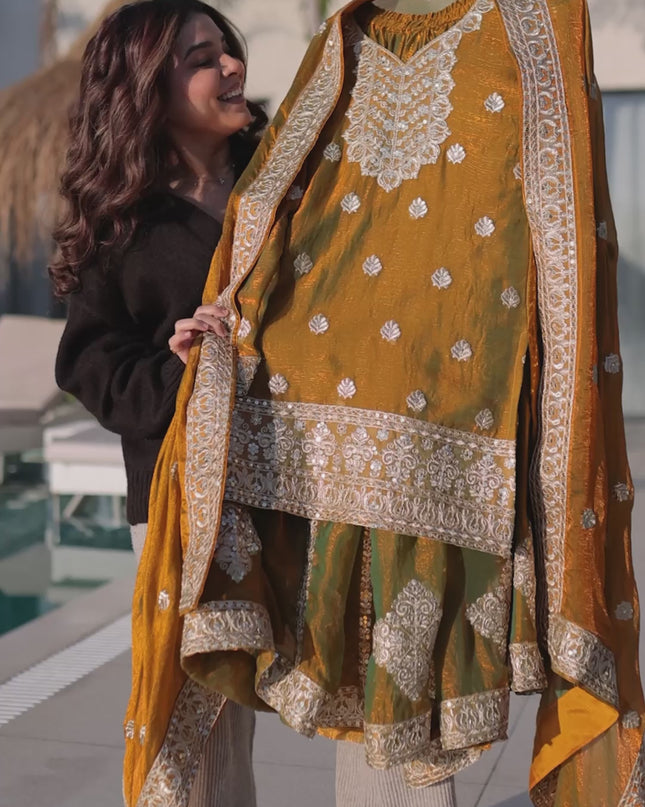 Mohini 9327 Fendi Chiffon Designer Eid Special Sharara Suit