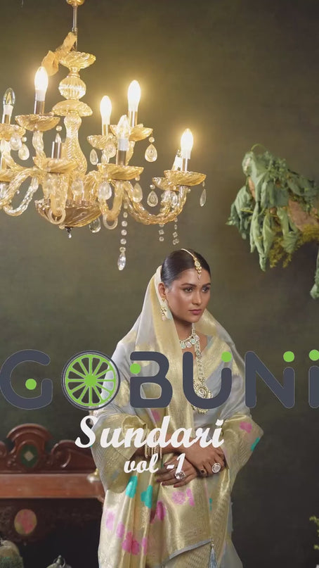 Gobuni Sundari Vol 1  Zhallar Work 1904 Party Wear Saree Collection