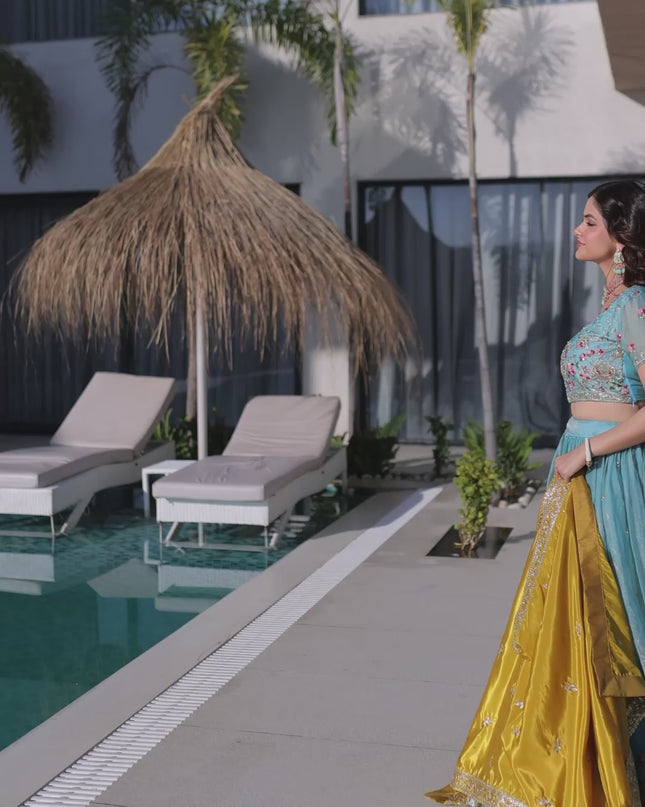 Mohini 9322 Yellow Silk Designer Readymade Suit Wedding Collection