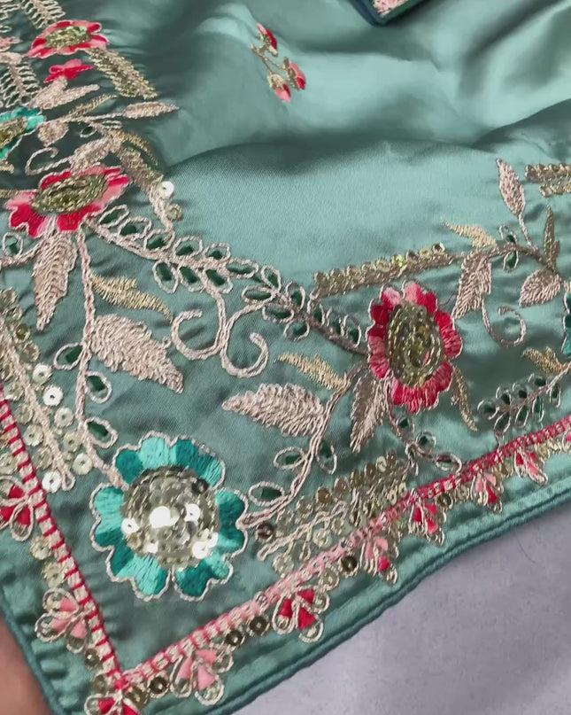 Kiara Sky Force Rangoli Silk Embroidery Party Wear Saree Collection