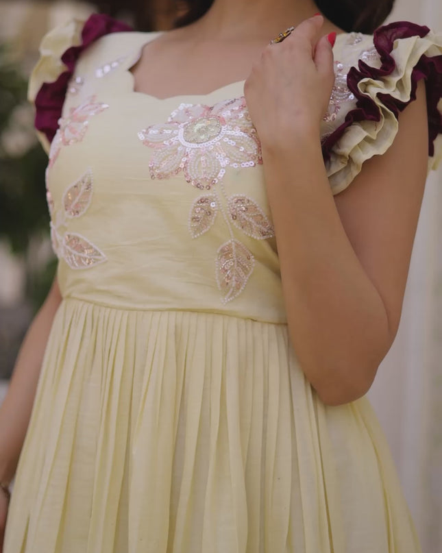 Moni 1234 Pista Cotton Designer Long Gown Collection
