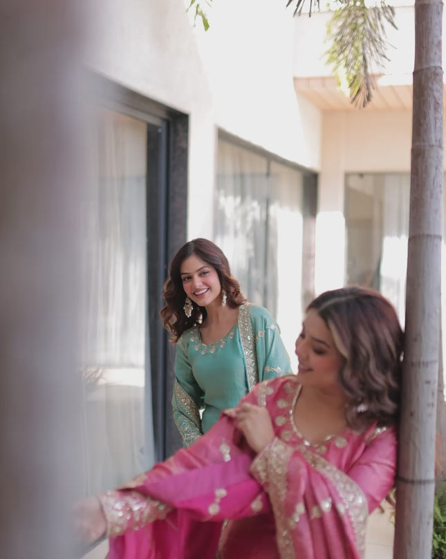 Mohini 9320 Fendi Crush Designer Eid Special Sharara Suit