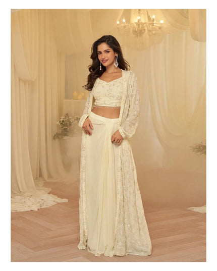 Sayuri Kanika Georgette Embroidery Party Wear Indo Western