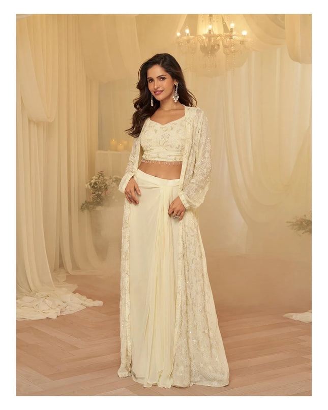 Sayuri Kanika Georgette Embroidery Party Wear Indo Western