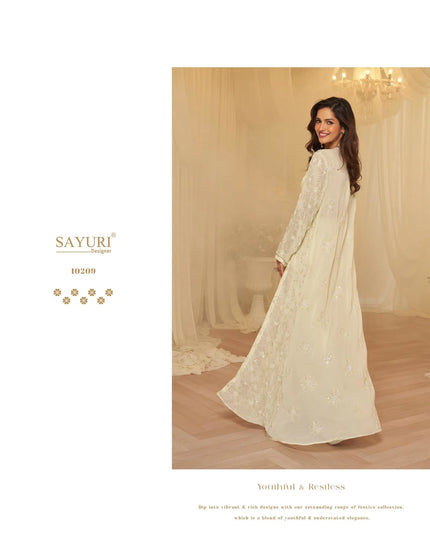 Sayuri Kanika Georgette Embroidery Party Wear Indo Western