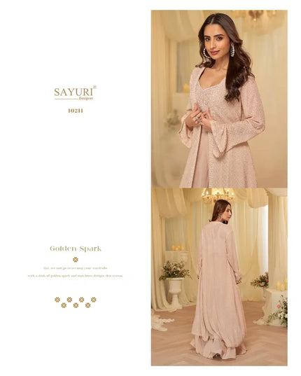 Sayuri Kanika Georgette Designer Party Wear Indo Western