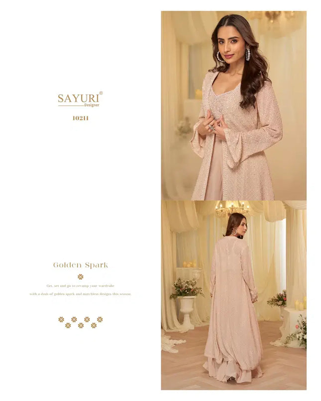 Sayuri Kanika Georgette Designer Party Wear Indo Western