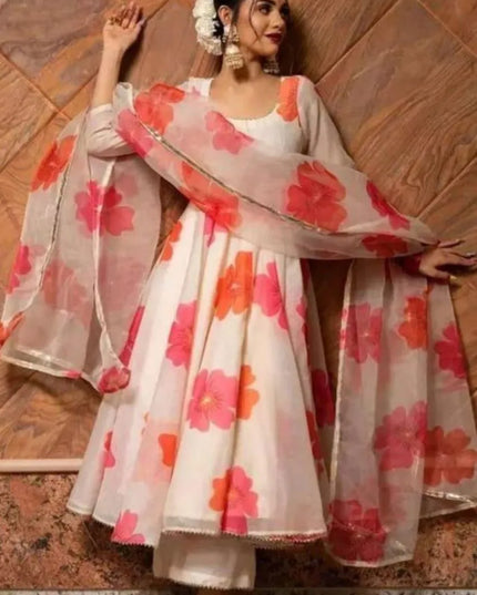 Shiv Vol 112 Georgette Floral Printed Anarkali Kurtis