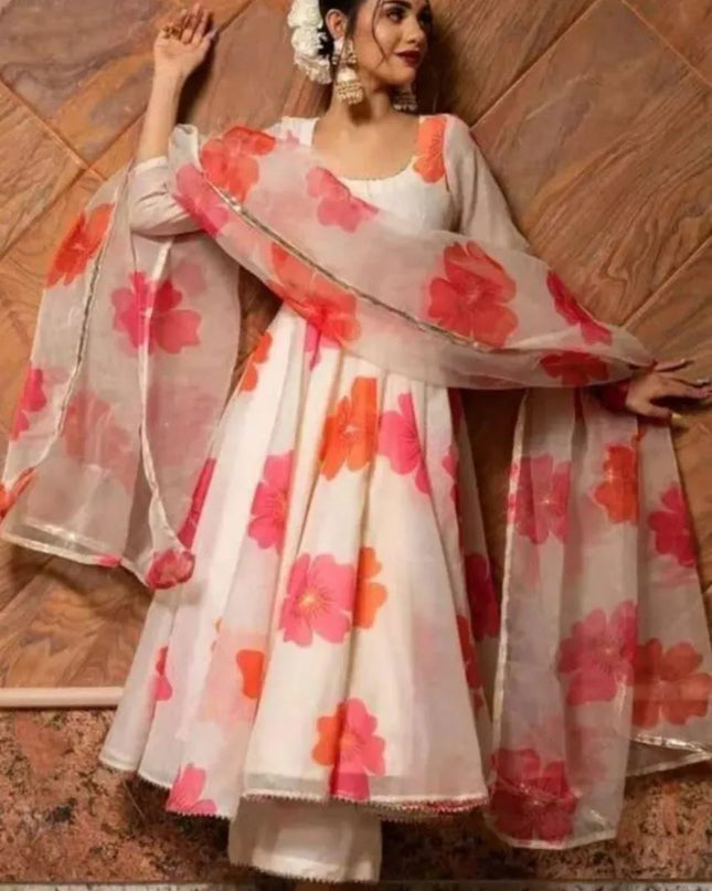 Shiv Vol 112 Georgette Floral Printed Anarkali Kurtis