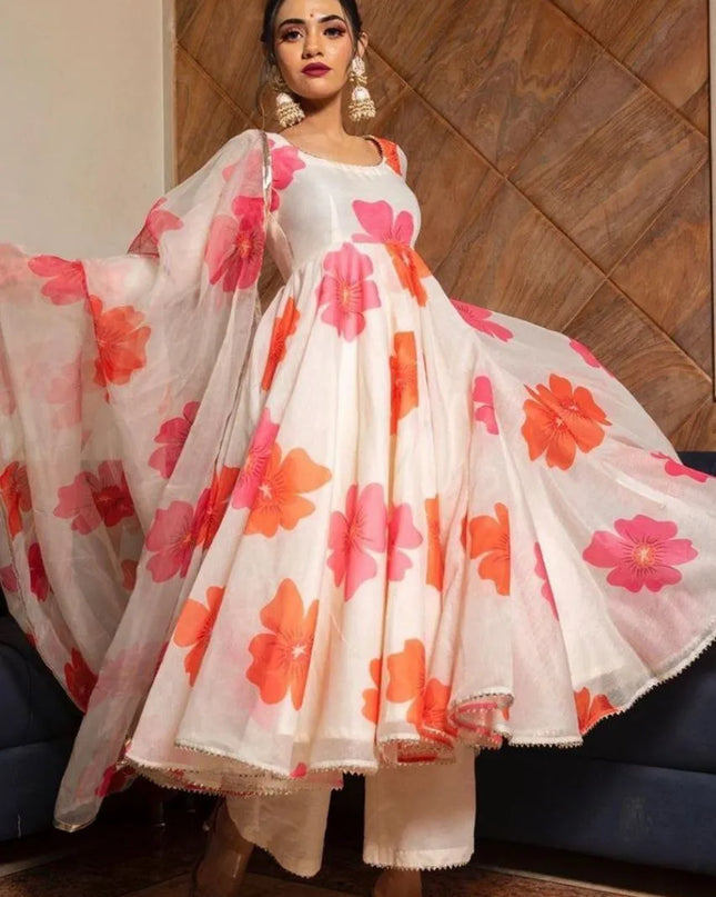 Shiv Vol 112 Georgette Floral Printed Anarkali Kurtis